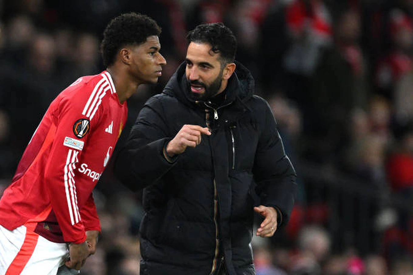 HLV Amorim vẫn đánh giá cao Rashford (Ảnh: Getty).