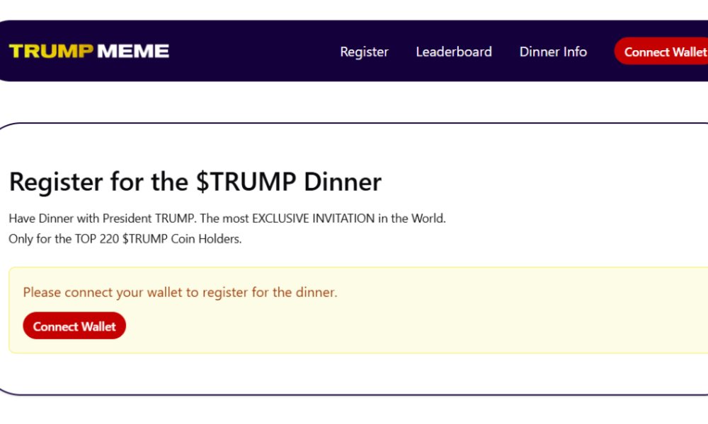 Trump’s VIP Dinner for $TRUMP Holders Sparks 70% Surge: A New Era for Meme Coins?